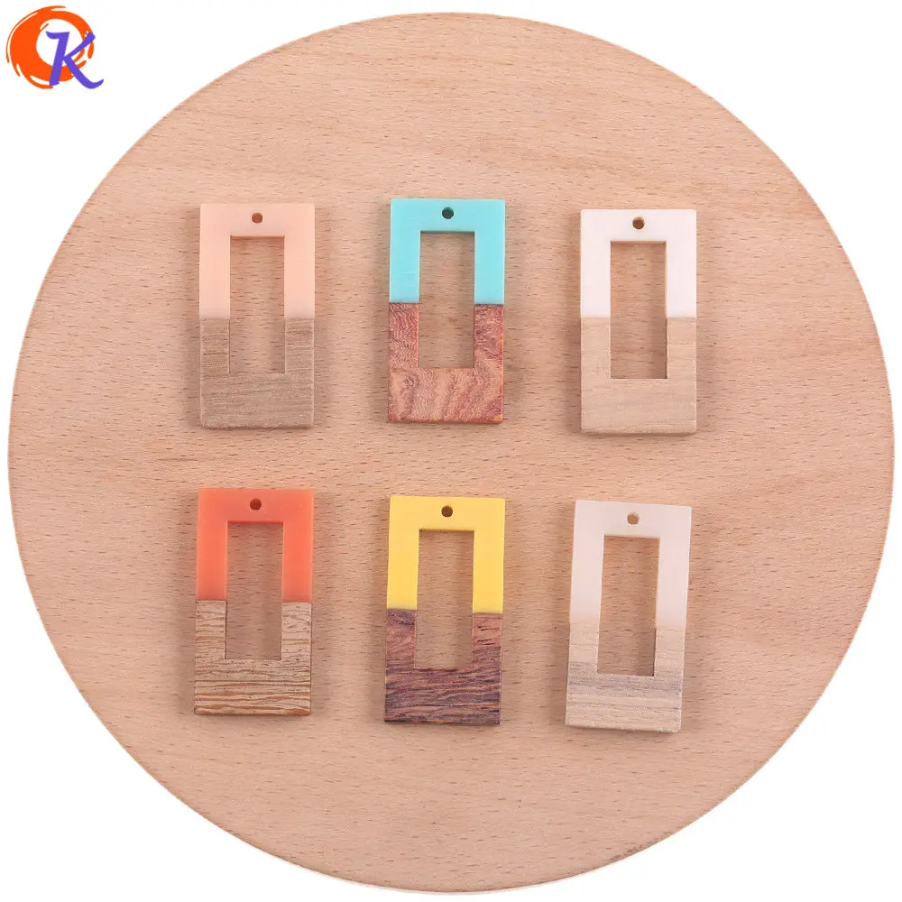 

Cordial Design 30Pcs 19*38MM Jewelry Accessories/Natural Wood/Resin/Rectangle/DIY Earrings Making/Hand Made/Earring Findings