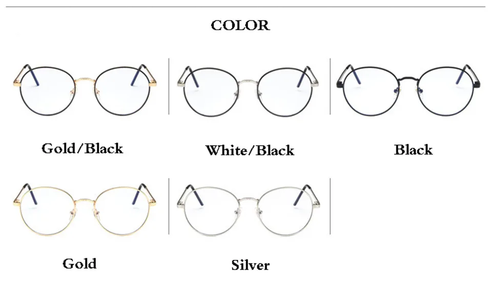 Iboode, металлическая оправа для очков, для женщин,, Ретро стиль, оптическая оправа для близорукости, оправа для очков, круглая, против синего излучения, оправа для очков