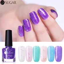 UR SUGAR 6 мл Блестящий лак для ногтей быстросохнущие блестки лак для ногтей розовый фиолетовый AB Цвет лак для ногтей Маникюр цвет