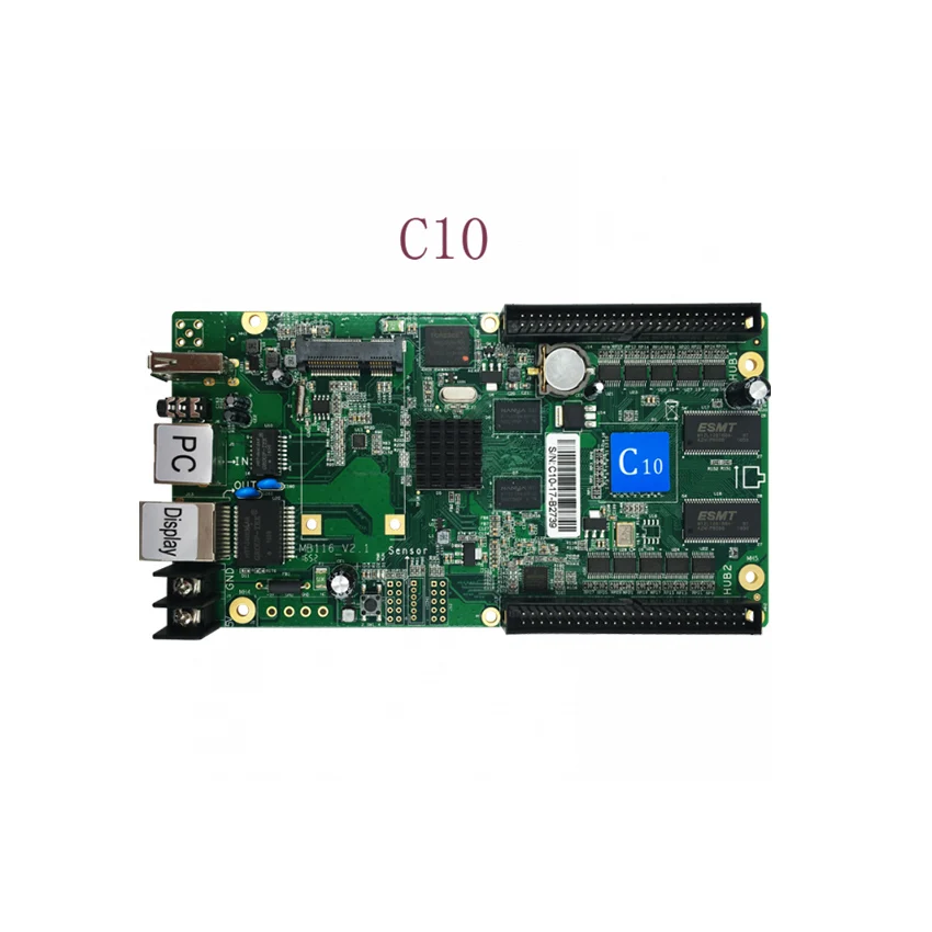 

Asynchronous Card HD-C10 HUB75 data interface RGB full color led display control card,112x1024 pixels,WIFI LAN USB control card