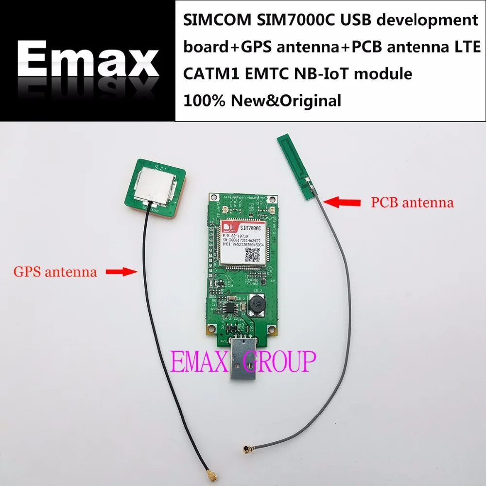 SIMCOM SIM7000C USB макетная плата + GPS антенна PCB 100% новый и оригинальный LTE CATM1 EMTC NBIoT