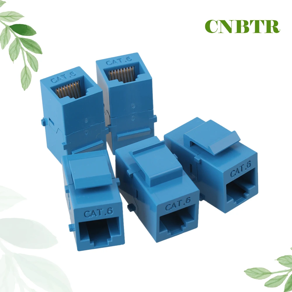 CNBTR 5 шт. Cat6 RJ45 гигабит сопрягающее устройство Женский адаптер экранированный для