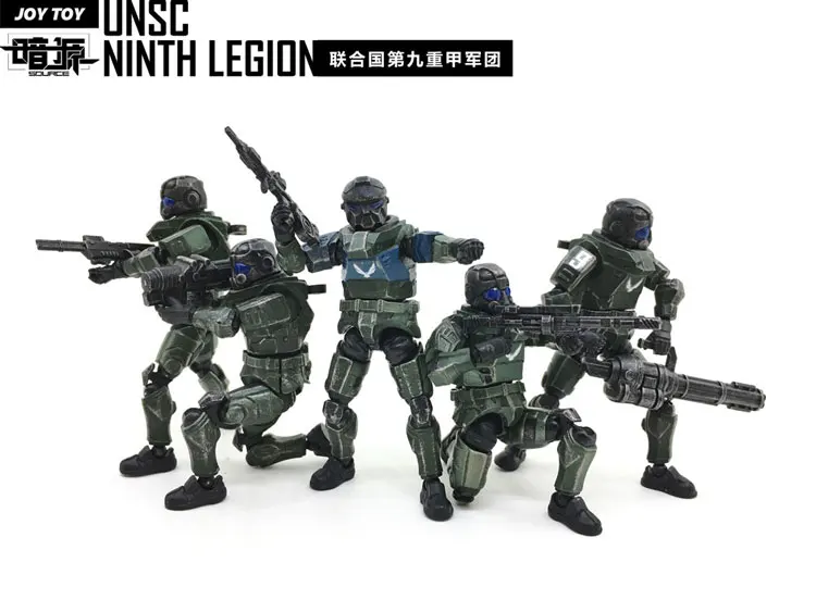 JOYTOY 1/25 носорог Скаут автомобиль UNSC девятый Тяжелая команда набор для фанатов подарок на праздник