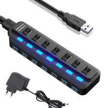 Multiple USB Splitter US/EU/AU/UK Power Adapter