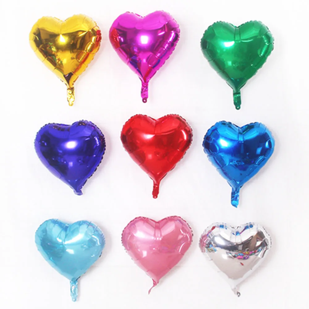 Ballon Gonflable en forme de coeur Noir 20cm, ballons mariage