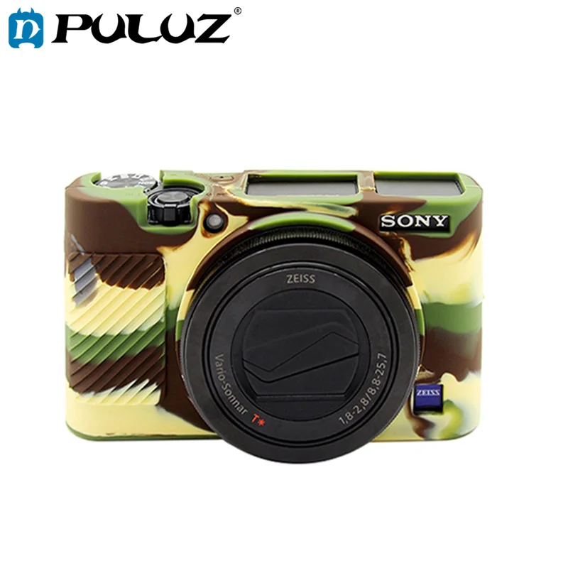 

PULUZ Protective Case For Sony RX100 III/IV/V Soft Silicone Camouflage/Black/Coffee/Orange/Yellow Cover Case For SONY