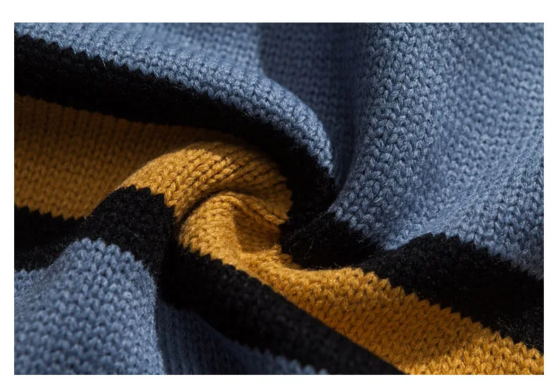 Una Reta, полосатые свитера для мужчин, новинка, зима, хип-хоп, вязанная Мужская одежда, повседневный пуловер для мужчин размера плюс, свитера в уличном стиле