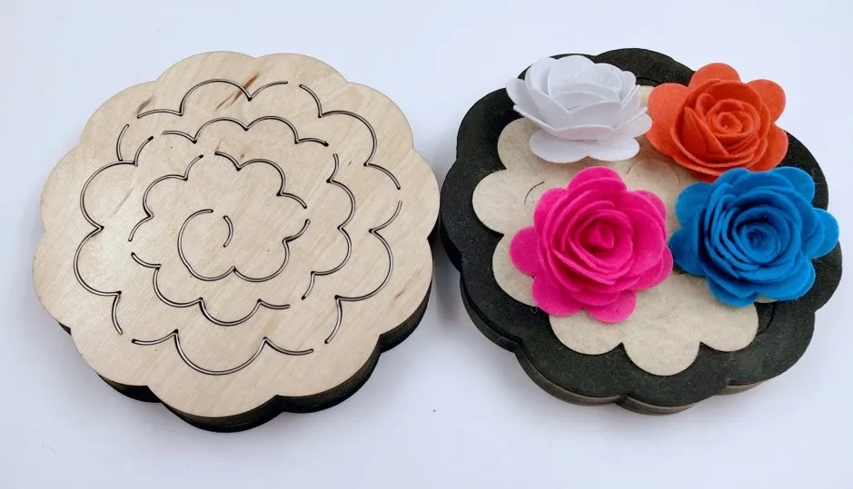 3D намотка цветок новая деревянная форма резки штампы для скрапбукинга