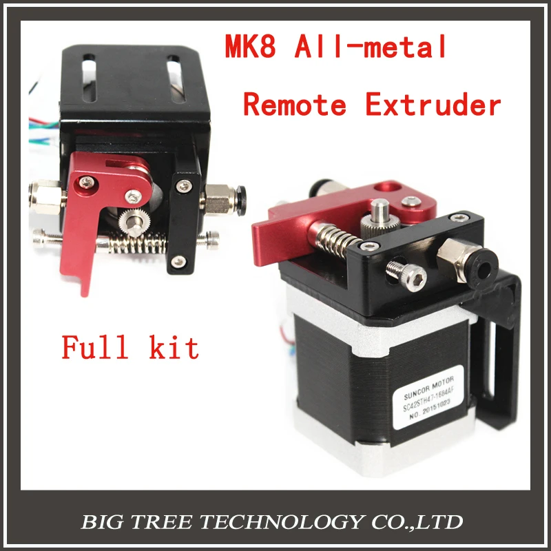

3D Printer Parts MK8 Extruder All-metal Remote Extruder Full Kit Nema 17 Step Motor With Bracket