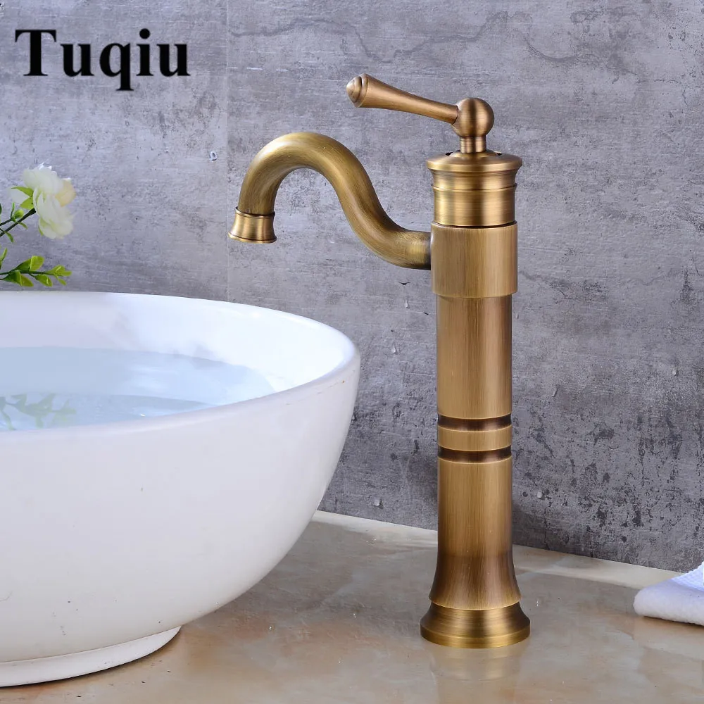 

Free Shipping High Arch New Decked Bathroom Basin Sink Mixer Tap Polished Antique/Chrome Faucet Waterfall Faucet Bathroom Faucet