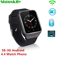 S8 3G font b Smartphone b font Bluetooth Smart Watch Android 4 4 MTK6572 Dual Core