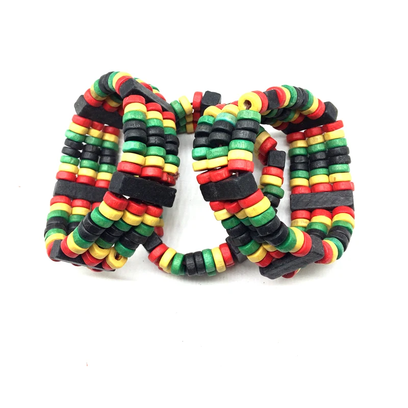 Бесплатная доставка! Деревянные браслеты Rasta|Браслеты| |