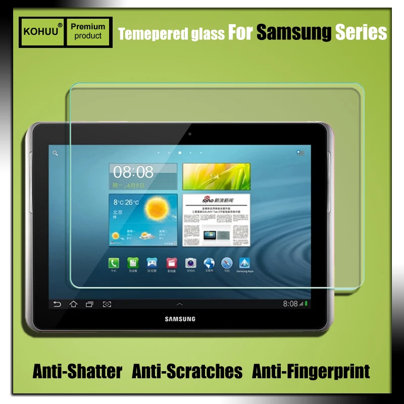 Взрывозащищенное Закаленное стекло 2.5D 9H HD Защитная пленка для Samsung GALAXY Tab 2 P5100 P5110