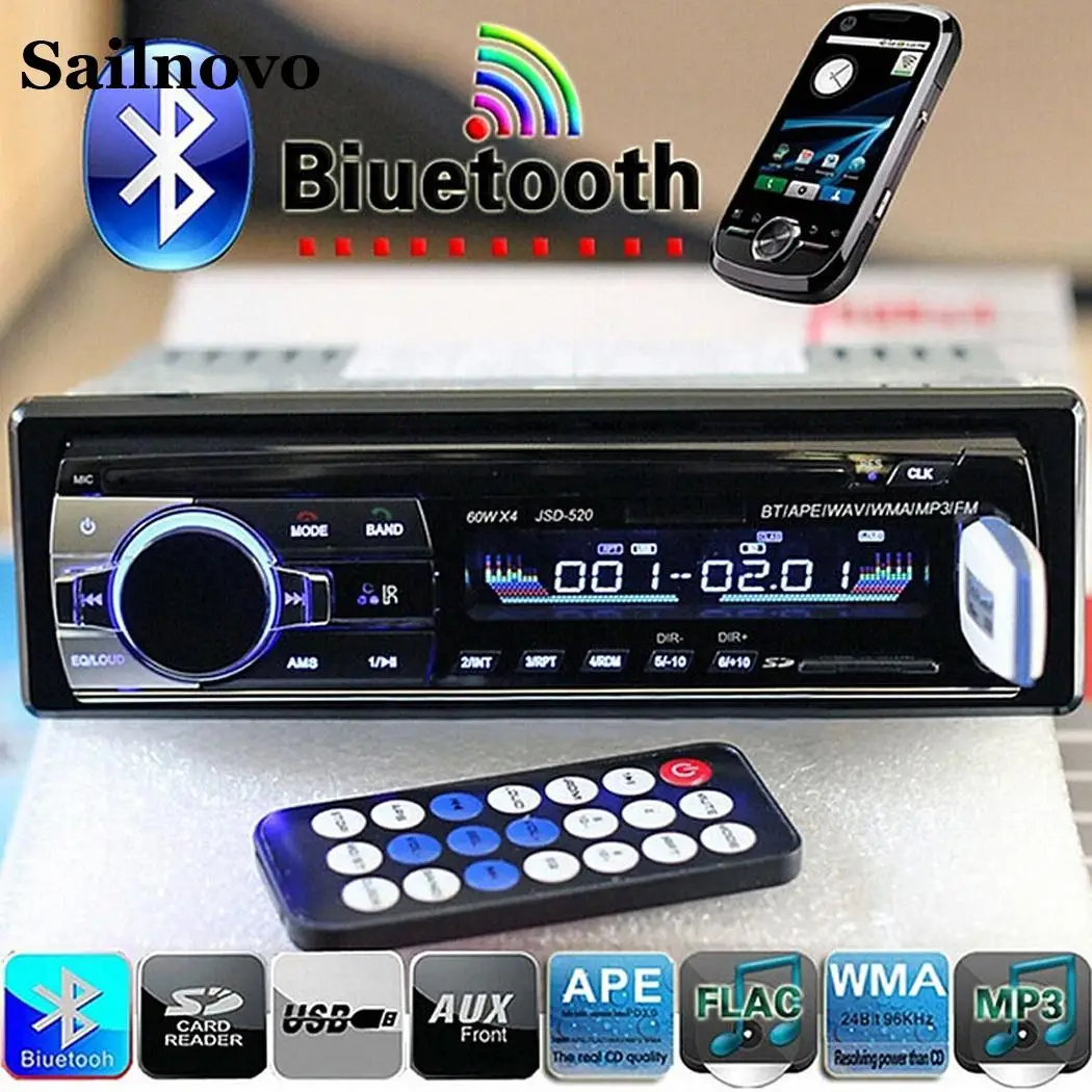 

Car MP3 Player FM Modulator OLED Bluetooth Music Receiver USB media MP3 player Converter Audio with Remote CD Player Auto Radio