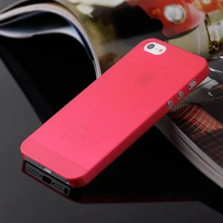 Для Iphone 7 чехол ультра тонкий чехол для телефона s для Apple iPhone 7 7 Plus 6 6S Plus 5 5S SE 5C 4 4S чехол матовый чехол пластиковый чехол - Цвет: Красный