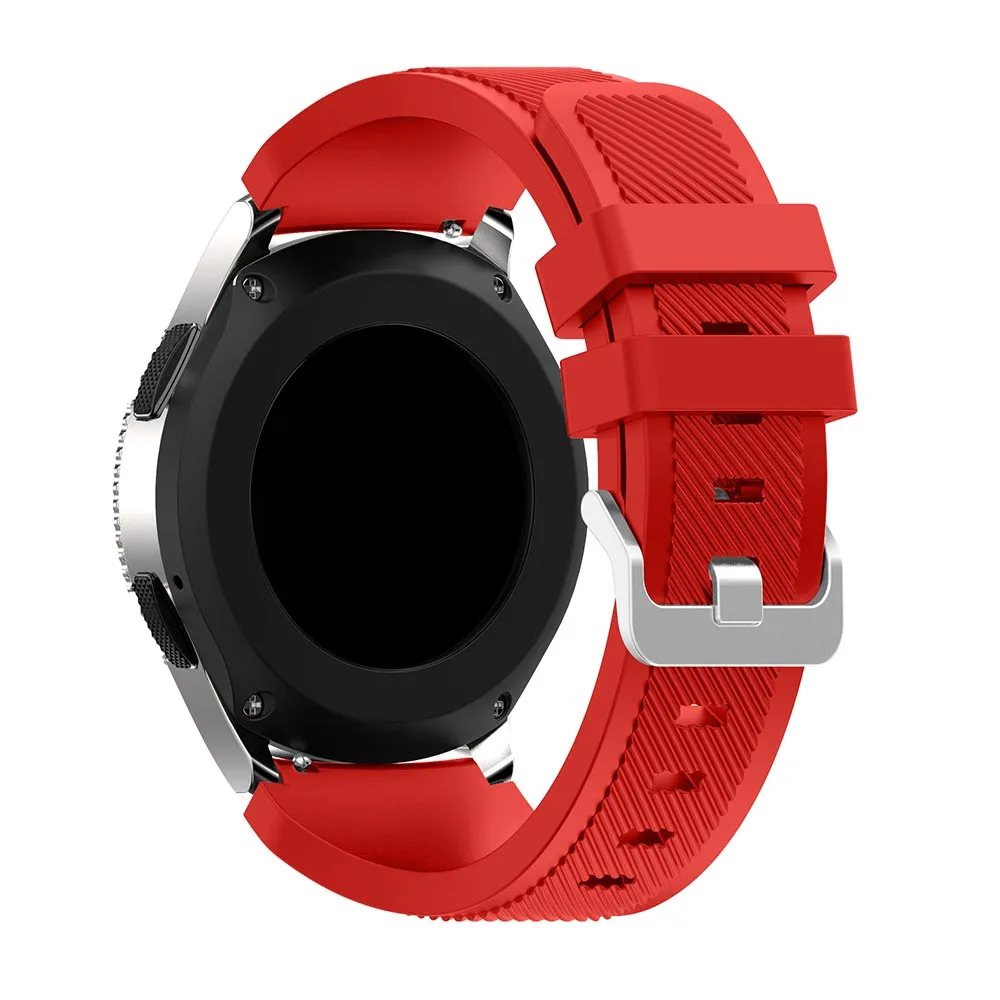 Силиконовый ремешок на запястье для samsung Galaxy Watch 46 мм SM-R800/Galaxy Watch 46 SM-R810 мм Смарт-часы - Цвет: red