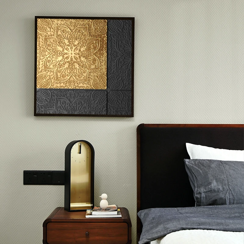 

Abstract Golden canvas painting black posters and print wall art canvas for living room bedroom aisle abstract art modern decor