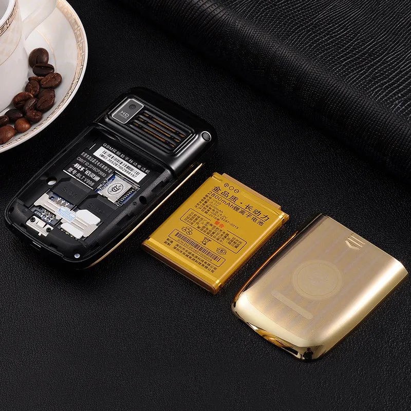 senior flip dual screen  mobile phone Double two