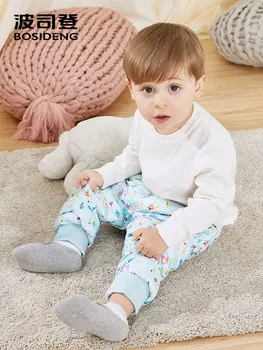 

BOSIDENG new winter duck down pants for kids boys & girls winter thicken trousers pattern print high quality T80130016