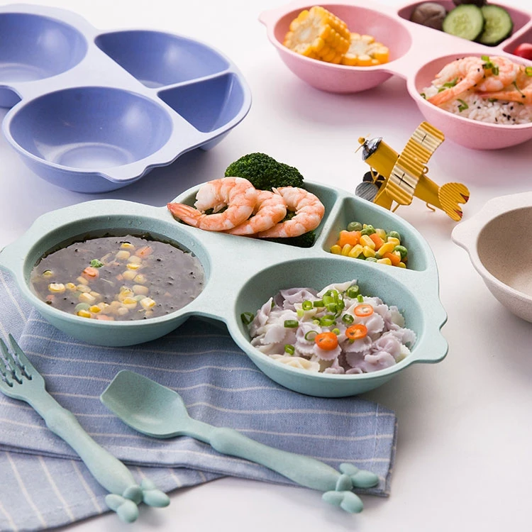 3 шт./компл. Детские посуда детская тарелка комплект Еда блюд Для детей кормушки набор детей набор посуды