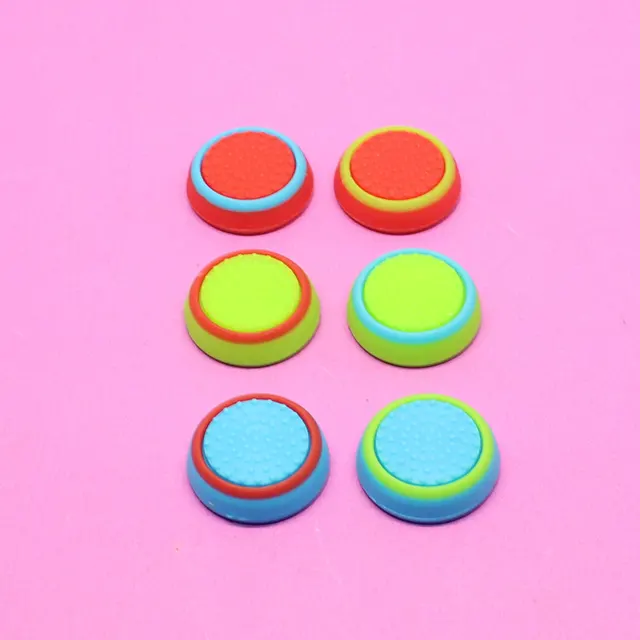 Special Price YuXi 1pcs Silicone colorful Cap Thumb Stick Joystick Grip For Sony PS4 PS3 Xbox360 Xbox one Controller Game Accessory
