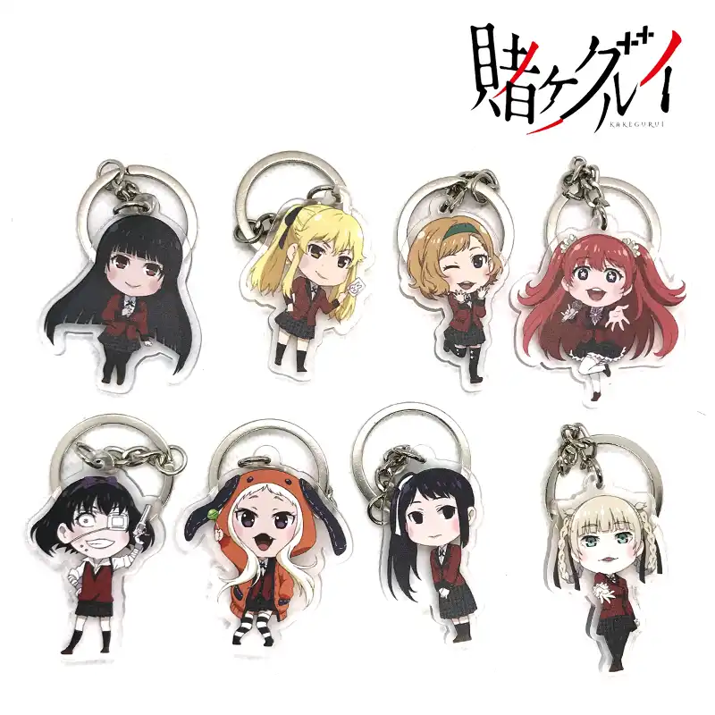 Anime Kakegurui Compulsive Gambler Runa Yomozuki Jabami Yumeko Anime Kakegurui Compulsive Gambler Runa Yomozuki Jabami Yumeko