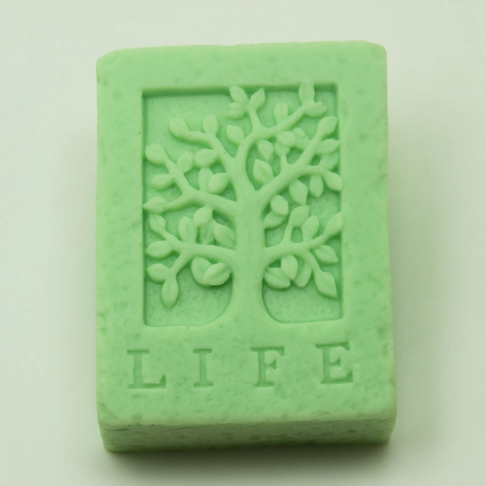Rectangle Soap mold Tree Pattern Cake Baking Tool Handmade Soap Silicone Mould