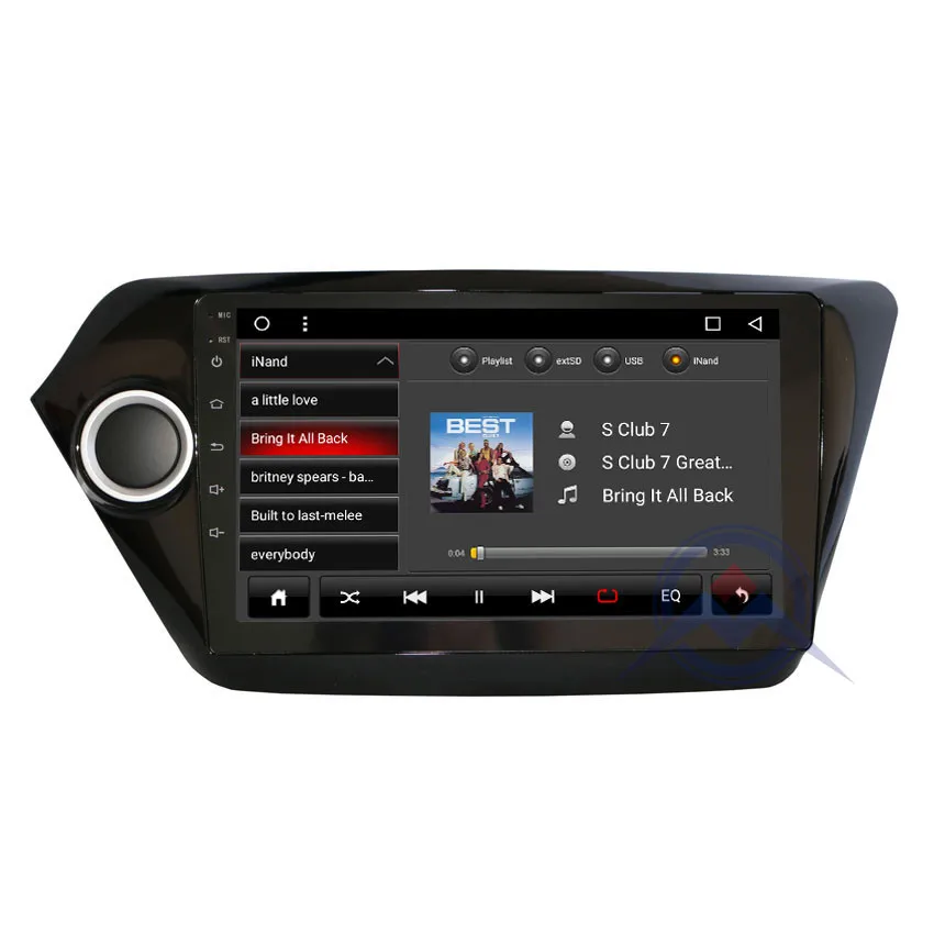 Best 9 inch Android Octa Core car dvd player gps navigation for Kia k2 RIO 2010 2011 2012 2013 2014 2015 car radio stereo 4