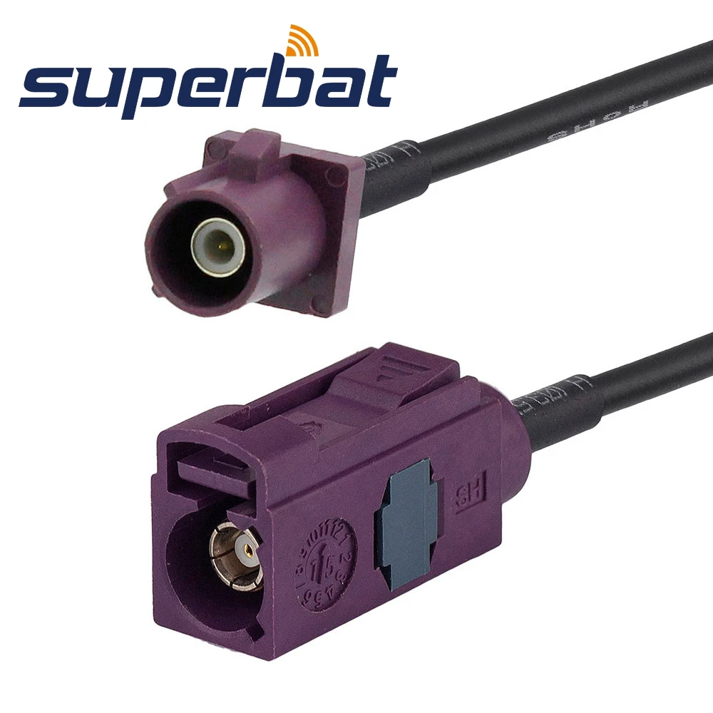 Superbat Fakra D Jack to Plug Straight Pigtail Cable RG174 for GSM/GPS Wireless Antenna | Мобильные телефоны и аксессуары