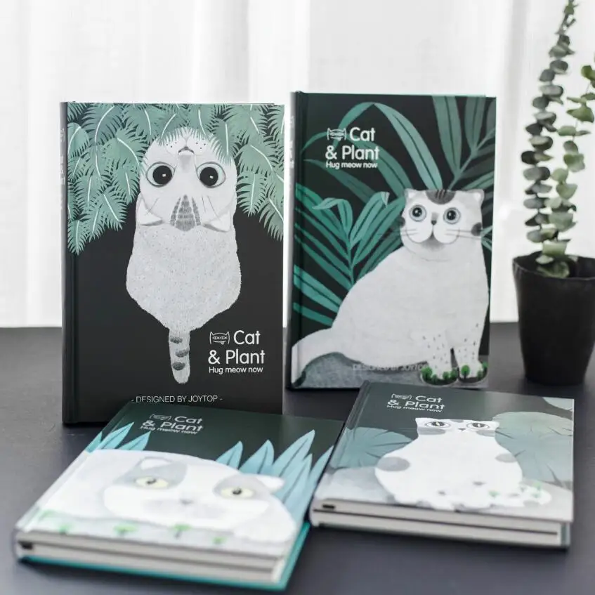 Cat Plant A5 записная книжка дорожные записные книжки школьные принадлежности 32K
