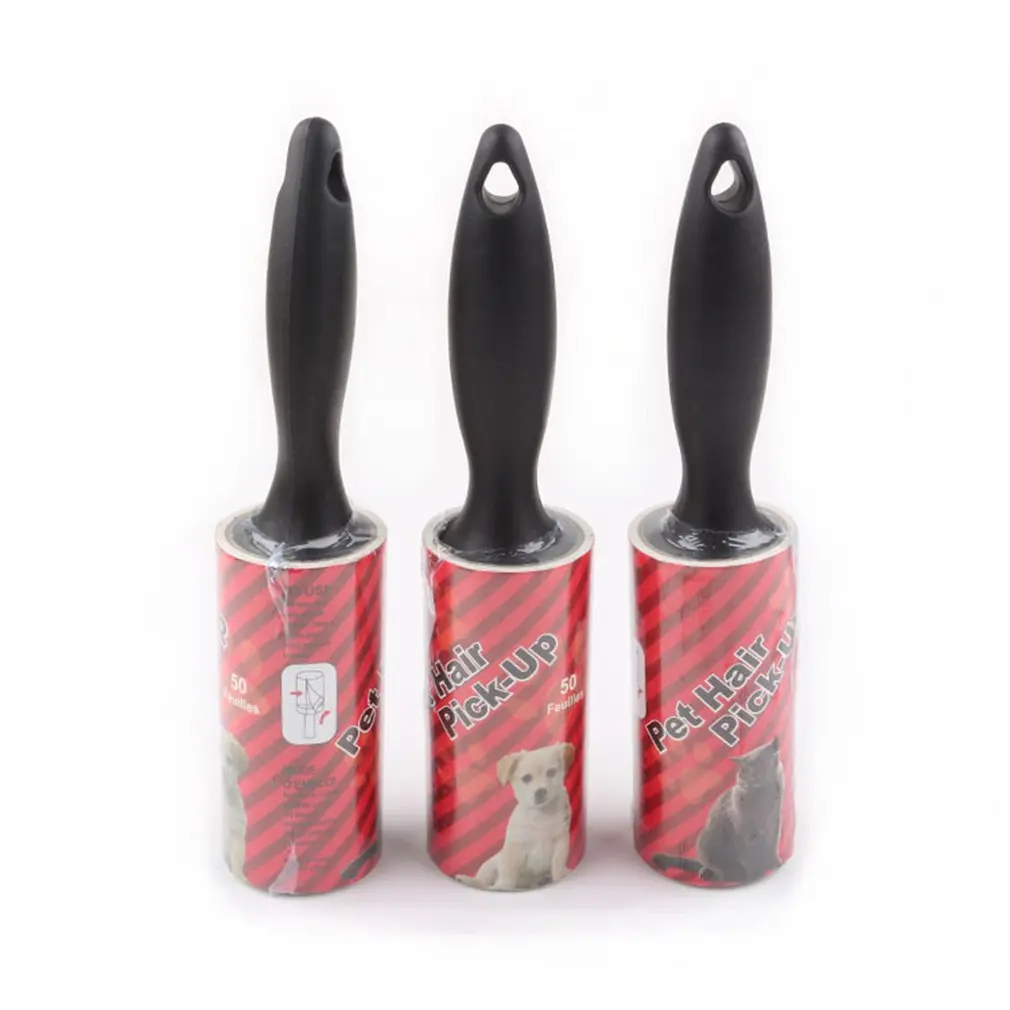 

Removable Replacement Head Roller Type Pet Visor Sticky Clothes Ribbon Roller Brush Dust Dirt Fluff Remover