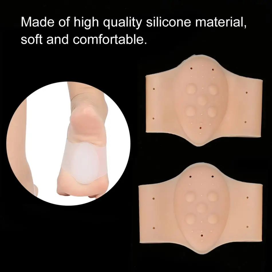 Новые Силиконовые ортопедические средства ухода за кожей стоп арки поддержка амортизирующая обувь Стельки колодки боль облегчить