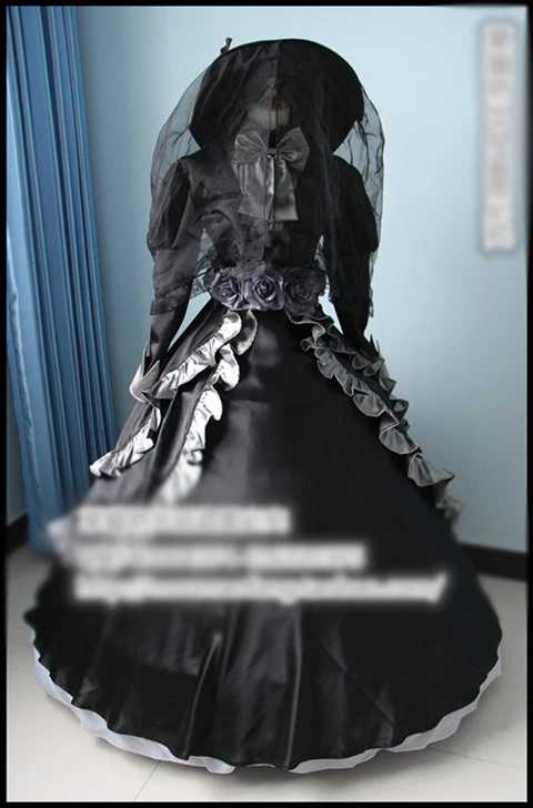 黒執事ヴィクトリア女王アレクサンドリアビクトリアコスプレ衣装黒のパーティーロリータゴシックドレス帽子 ドレス 喧騒 Hats Headphones Dress Cardiganhat Flap Aliexpress