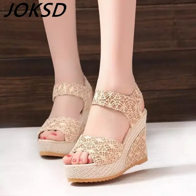 joksd size 35 40 women sandals 2017 summer new open toe fish head size 40 women shoe