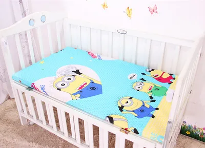 Фиолетовый Бренд! Мультяшная детская простыня. Детские bedding.100% хлопковые комплекты с героями мультфильмов для девочек, простыня, 120*60/120*70 см - Цвет: Фиолетовый