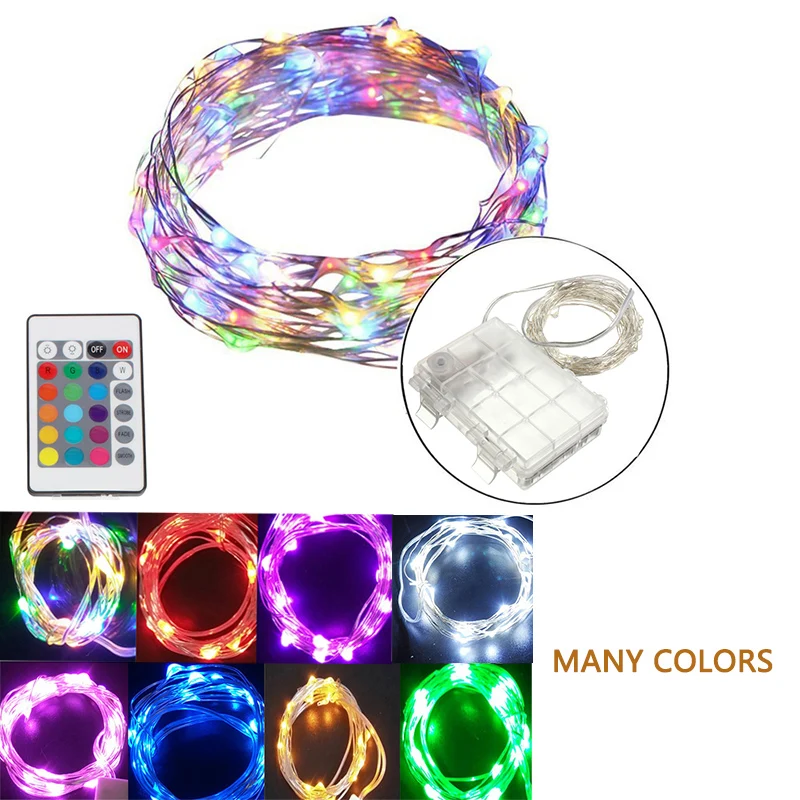 

Led light string 5M items decorative lights holiday holiday lights decoration 8 colors with 8 function remote control 8.13