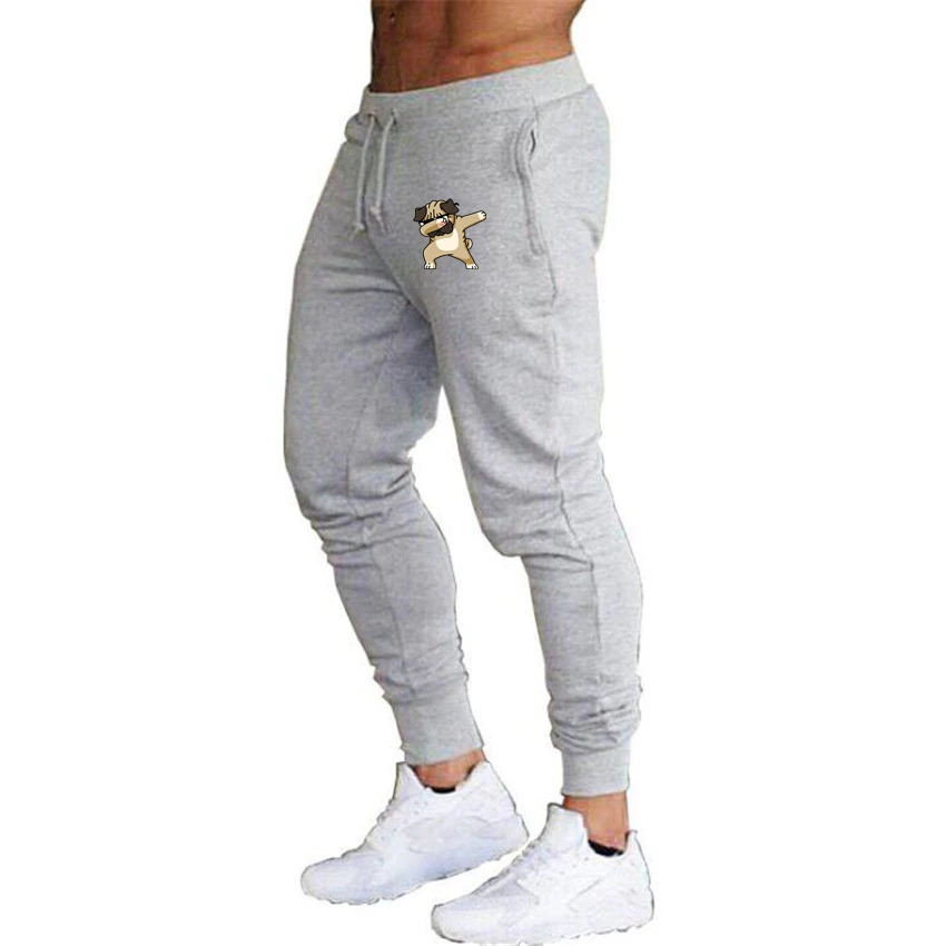 

High Quality Animal Dog Print Jogger Pants Men Fitness Bodybuilding Pants For Runners Autumn Sweat Trousers Brand Clothing