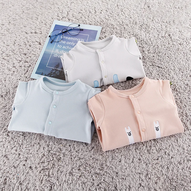 طويلة الأكمام رومبير لطيف الربيع الخريف الدافئة الرضع طفل بذلة الكرتون بلون قطعة واحدة الفتيان الفتيات حيوان طفل وزرة طويلة الأكمام رومبير لطيف الربيع الخريف الدافئة الرضع طفل بذلة الكرتون بلون قطعة واحدة الفتيان الفتيات حيوان طفل وزرة