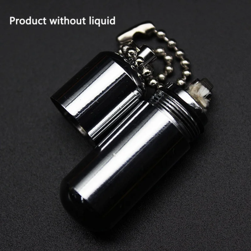 

Portable Camping Mini Compact Kerosene Lighter Light Weight Lighter Keychain Lighter Outdoor Edc Cigarette Windproof Tools