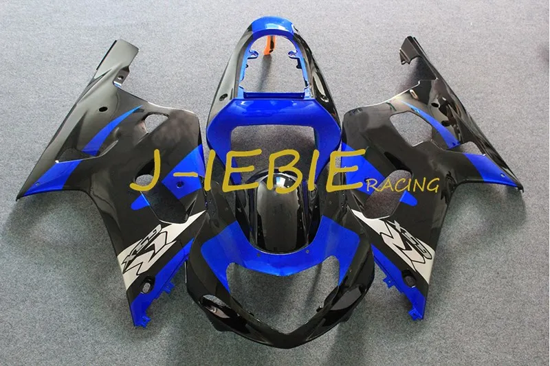 

Black blue ABS Injection Fairing Body Work Frame Kit for SUZUKI GSXR 600/750 GSXR600 GSXR750 2001 2002 2003