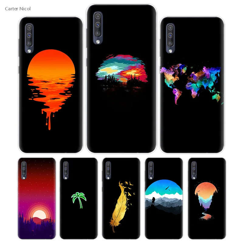

Transpatrent Silicone Case for Samsung Galaxy A50 A70 A30 M30 M20 A10 A20 A40 M20 Cover Phone Arranged Beautiful Art