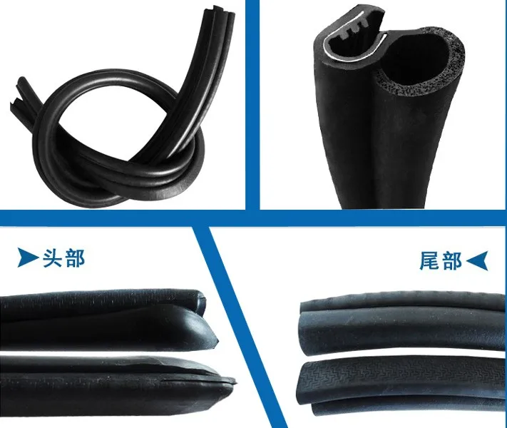 

2x85cm B Pillar Noise insulation Dustproof Seal Strip Trim Rubber For Auto Car Front Rear Door Edge Sound insulation seal strip