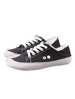

Shoes women 2019 tide shoes summer fashion new wild canvas shoes shallow mouth color matching lace-up shoes
