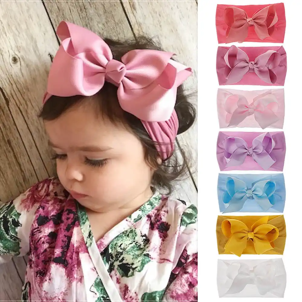 knot bow headband baby