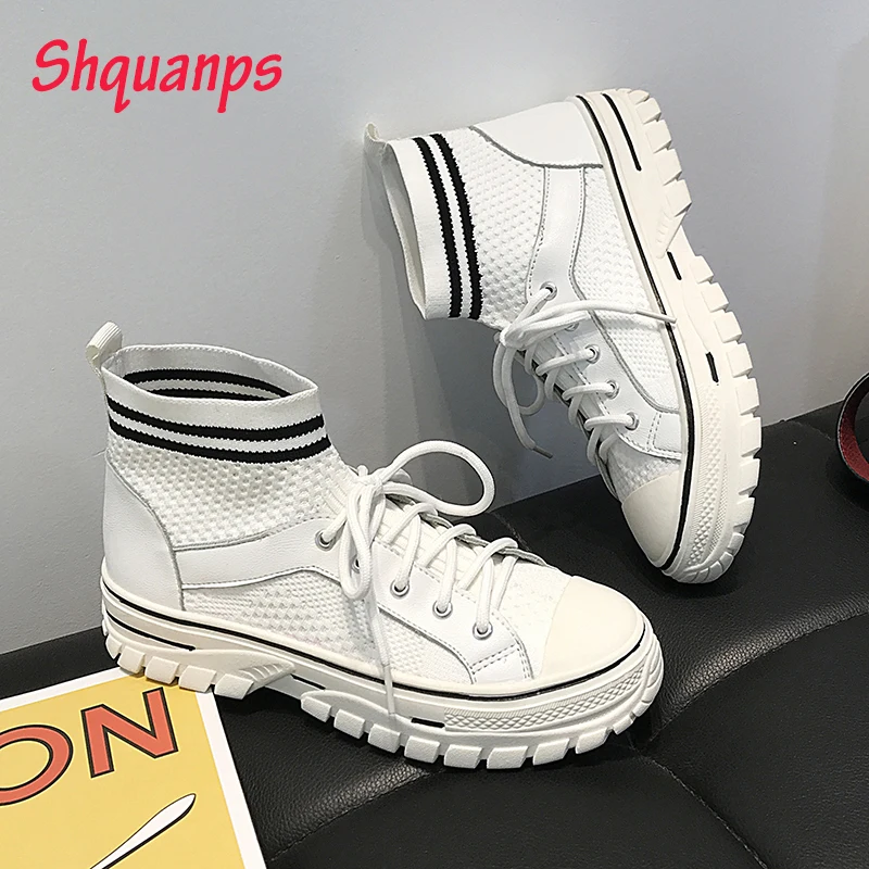

Women Mesh Shoes Breathable Casual White Shoes Scarpe Donna High Top Sneakers Luxury Shoes Women Designers Zapatos De Mujer 2019