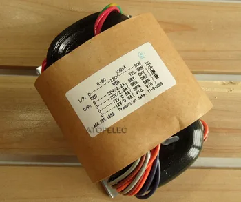

220V 100W R-Core Transformer 20V+20V 12V+12V for Audio Amplifier Preamps AMP R Core
