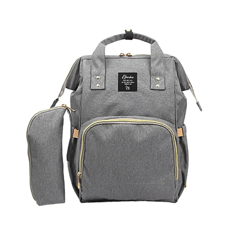 

2PCS/SET Large Capacity Baby Care Waterproof Multifunctional Mother Backpack Fashionable Design Mummy Diaper Bag Nappy Bag Women