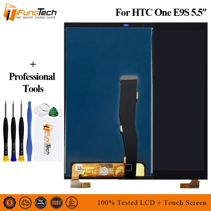 

For HTC One E9S LCD Display + Touch Screen Digitizer With Frame Replacement For HTC E9S LCD Free Shipping