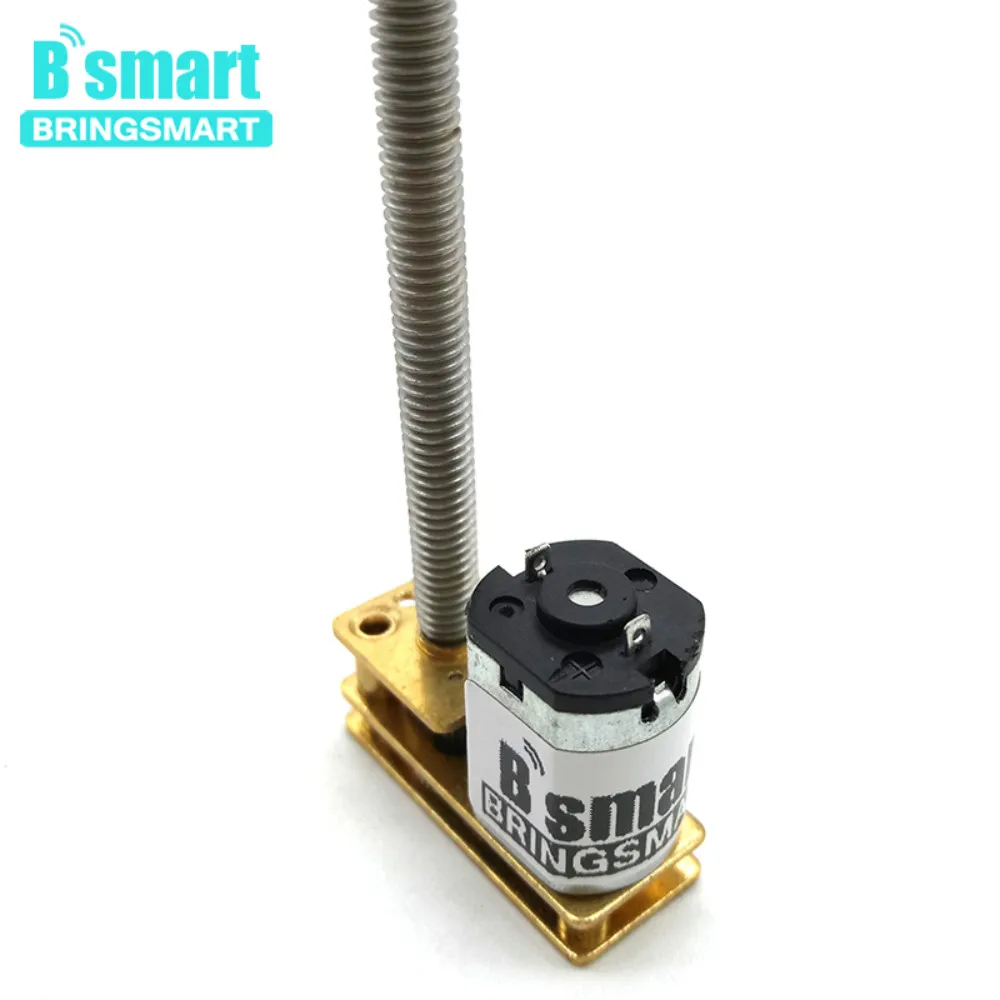 Bringsmart 1024GN20 M4 55 мм переплетенную шахту DC Шестерни двигатель 3V~ 12V 15/25/30/60/100/120/150/200/250 об/мин Мини электрическая машина с мотором