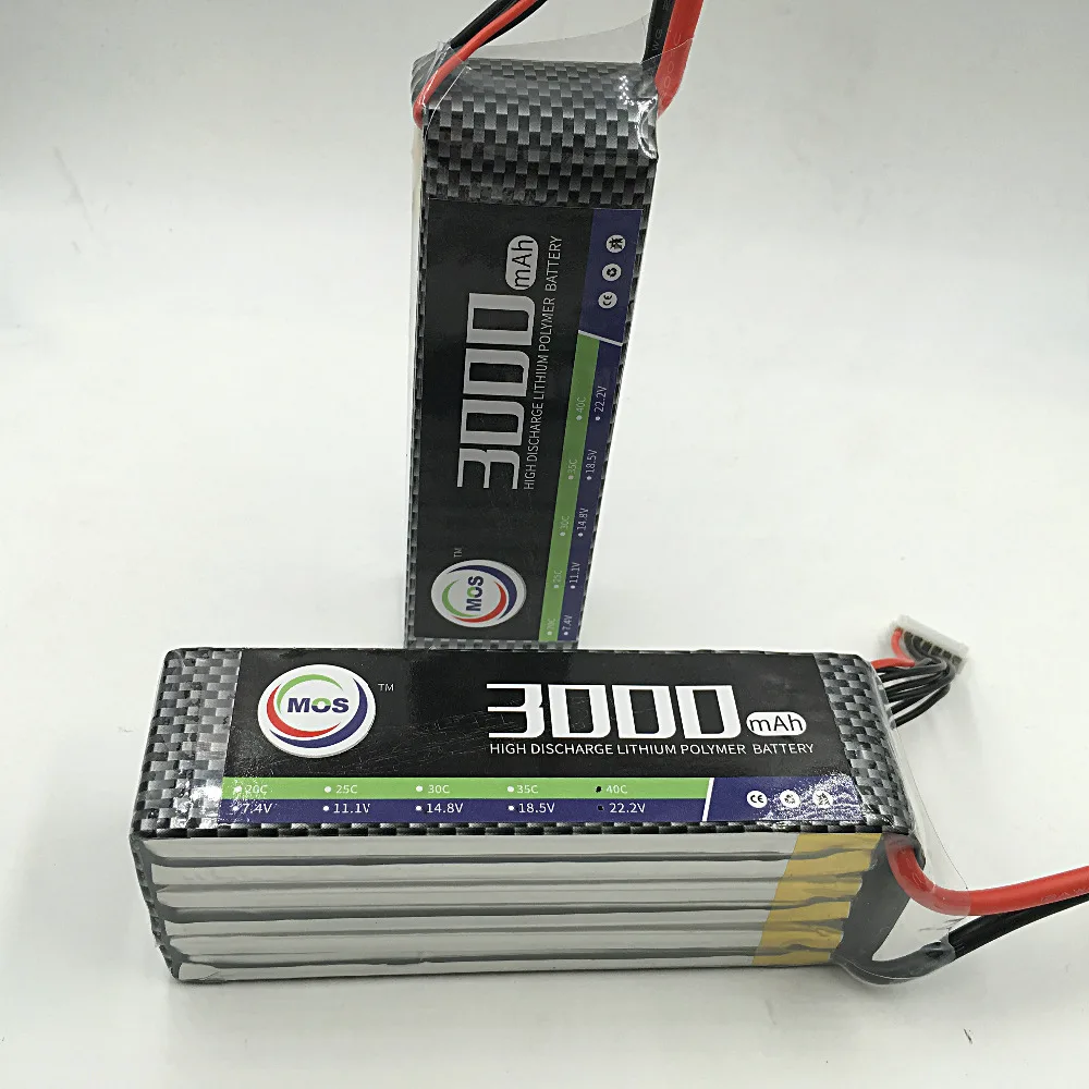MOS 5S lipo battery 18 5v 3000mAh 25C For rc airplane free shipping